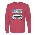 thumbnail image 2 of Wild Bobby, Ford Mustang Country USA 1964 Vintage American License Plate, Cars and Trucks, Men Long Sleeve Shirt, Vintage Heather Red, Large, 2 of 4