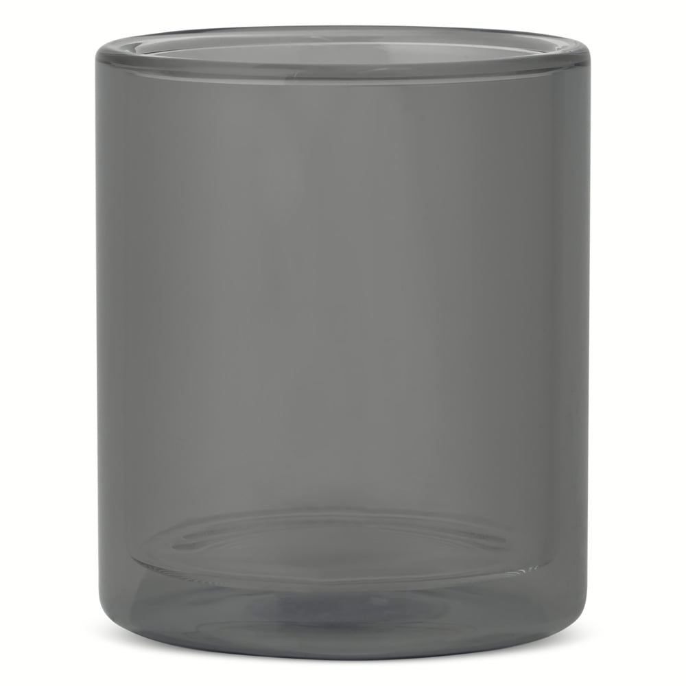 (2 pack) Thyme & Table 13 fl oz Black Double Wall Drinking Glass