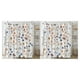 thumbnail image 4 of Billuyoard Juegos de cortinas de ducha impermeables azules con flores de color agua Fuerte efecto drapeado Beige YL456-4 a prueba de moho 180cm * YL456-4 180 cm * 180 cm 2Conjunto, 4 of 6