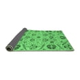 thumbnail image 2 of Ahgly Company Indoor Rectangle Abstract Emerald Green Modern Area Rugs, 3' x 5', 2 of 4