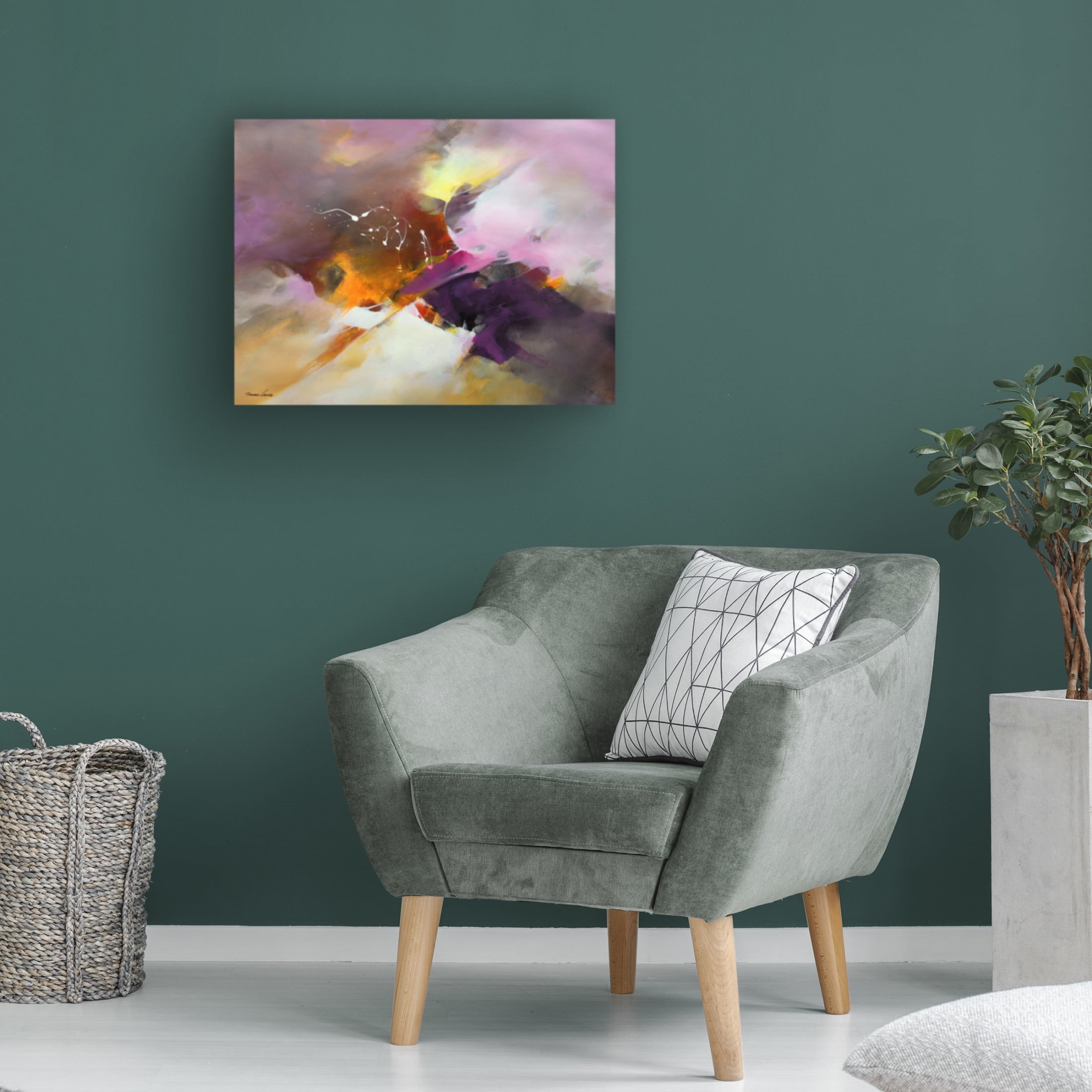 Canvas Wall Art - Thomas Leung 'Abstract 1' Wall Art for Living Room, Bedroom, or Office Décor by Trademark Fine Art - 32 x 24 Inches