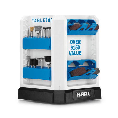 HART TableTop™ 95-Piece Rotary Accessory Carousel for Rotary Tools