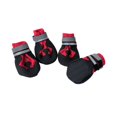 thumbnail image 3 of Dog Boots Non Slip Pet Paw Protectors Breathable Dog Shoes with Reflective Straps for Outdoor Walks Indoor Hardwood Floor Small Medium Large Dogs 4 Pack Black Red, 3 of 7