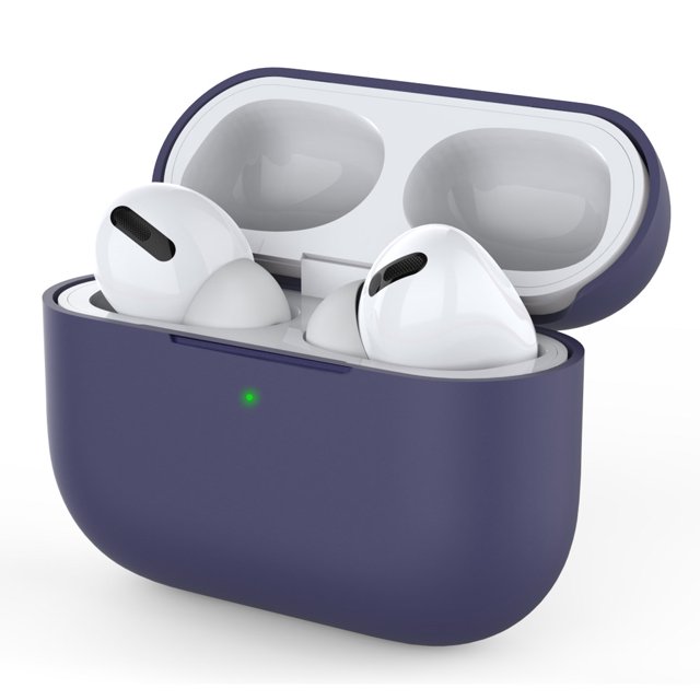 TORUBIA Silicone Case Cover Compatible For AirPods Pro Protective Case Skin for Apple Airpod Pro 2019 (Front LED Visible) Grey