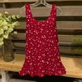 thumbnail image 1 of Liquidation Staron Camisoles pour Femmes 2025 Coupe Ample Tendance Boho Blouses à Fleurs Décontractées Douces Sans Manches Basiques Fluides Camisoles Blouses Printemps Été Col Rond Camisoles Chemises, 1 of 5