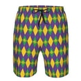thumbnail image 3 of Goofa Mardi Gras Printed Mens Swim Trunks Summer Quick Dry Short Beach Swimwear Bathing Suits-X-Large, 3 of 9