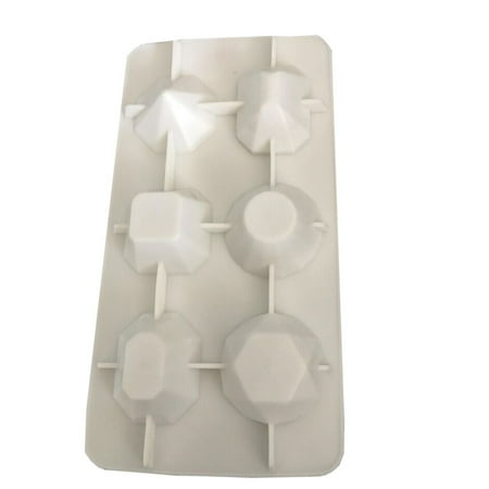 

Haykey Silicone Ice Cube Tray Diamonds Gem Cool Ice Cube Chocolate Soap Tray Mold Silicone Fodant Moulds Ice Cube Trays For Freezer