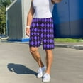 thumbnail image 6 of Fotbe purple argyle Pattern Pajama Shorts for Men, Men's Pajama Bottoms, Sleepwear,Short Pajama Pants-X-Large, 6 of 6