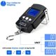 thumbnail image 4 of Básculas electrónicas para equipaje, báscula de pesca electrónica portátil digital LCD Pesa maleta Báscula de viaje digital (máx.: 50 kg) con gancho + cinta métrica (100 cm / 39 pulgadas) Adepaton Nivelación y Medición, 4 of 7