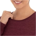 thumbnail image 6 of Fruit of the Loom womens Micro Waffle Premium Thermal Set X-Large Merlot Heather, 6 of 6