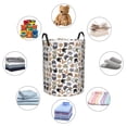 thumbnail image 6 of Balery Cute Cats Round Laundry Basket with Handles Waterproof Freestanding Laundry Hamper for Clothes Toys in the Dorm and Family-Medium, 6 of 8