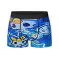 thumbnail image 3 of Ropa interior para hombre, bóxer de seda con diseño de gatos de batalla, calzoncillos para hombre, bragas para hombre, bóxers cortos, 3 of 5