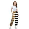 thumbnail image 4 of YUNAFFT Boys Girls Striped Print Joggers Elastic Waist Cuffed Ankles Drawstring Pockets Casual Streetwear Style, 4 of 7
