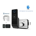 thumbnail image 2 of Door Lock, Waterproof Tuya Smart Door Lock Digital Password Double-sided Fingerprint Electronic Rim Lock For Outdoor Iron Gate Door ,Easy to Install, 2 of 7