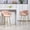 Pink + Velvet + Foam, variant on ChenyueFurn 26" Velvet Counter Height Bar Stools, Set of 2,Blue