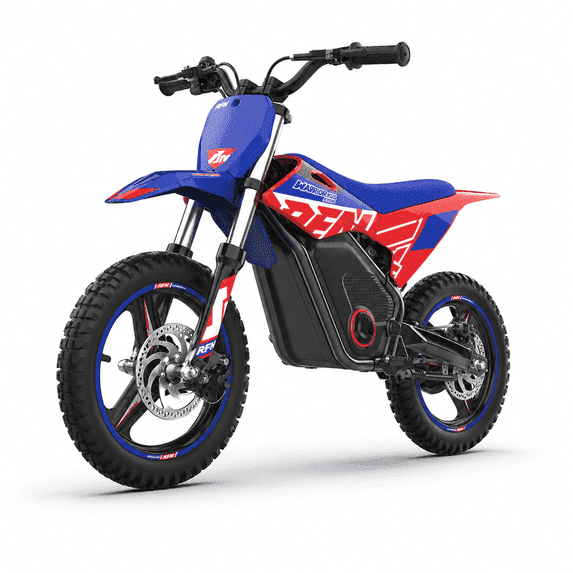 RFN Warrior Kids 350 Electric Dirt Bike, 36V 350W Brushless Off-Road Bike, 3-Speed, 18.6 MPH Max, 14in Tires, Dual Disc Brakes.Suit age 3-8