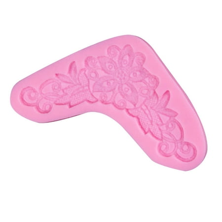 

Silicone Lace Flower Fondant Baking Mold DIY Decorating Tools Bakeware for Cake Pudding Jelly (Pink)