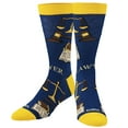 thumbnail image 2 of Cool Socks Lawyer Fun Print Novelty Crew Socks for Men, 2 of 6