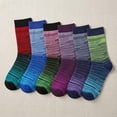 thumbnail image 3 of Colorfut Women's 6-Pairs Colorful Funky Patterned Crew Dress Socks WC91-A, 3 of 5