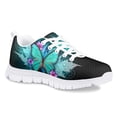 thumbnail image 2 of Pzuqiu Butterfly Kids Black Tennis Shoes for Girls Size 11.5 Breathable Lightweight Flats Sneakers Comfortable Floral Athletic Shoes, 2 of 4