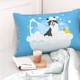 thumbnail image 6 of Kll Collie In Bathtub Pillow Covers Envelope Closure,Super Soft And Cozy Fuzzy Fleece Pillow Case Cover 20"X30", 6 of 8