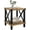Rustic Brown, variant on Large End Table Farmhouse Side Table Industrial Style Sofa Table Coffee Table Metal X Accent Wood End Table NightStand with Storage Shelf for Living Room Bedroom Black MLBZ16B