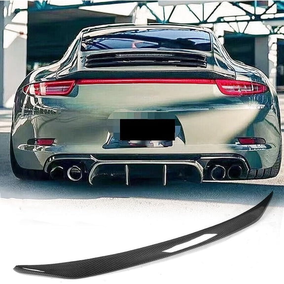 Carbon Fiber Rear Trunk Spoiler fits for Porsche 911 991 996 2012 2013 2014 2015