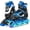 Blue, variant on MammyGol Adjustable Inline Skates with Light-Up Wheels for Boys Girls Outdoor Sports, Comfort Youth Kids Skates Black 5-8