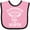 Pink and Black, variant on Inktastic Handpicked for Earth by My Opa in Heaven with Angel Wings Boys or Girls Baby Bib