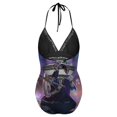 thumbnail image 6 of Harley Quinn Joker Poster Women's Swimwear Strap One Piece Backless Tummy Control V Neck Swimsuit Summer Beach Vacation Bathing Suit, 6 of 7