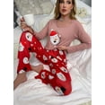thumbnail image 2 of Women's Pajama Set Christmas Long Sleeve Top with Jogger Pants Lounge Sets Sleepwear Loungewear, 2 of 6