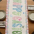 thumbnail image 5 of Table Runners 72 Inches Long Dress Scarves, Easter Farmhouse Kitchen Table Runner, Coffee Tablerunners, Country Gnomes Rabbit Colorful Eggs Flowers Treill 14x72 Inch, 5 of 9