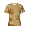 thumbnail image 4 of Vsdgher Retro Palm Tree Print Men's Dry Fit Mesh Athletic Shirts Moisture Wicking Tennis T-Shirt Tops, 4 of 9