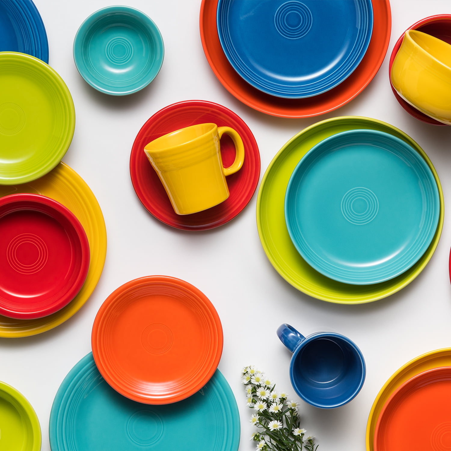 Fiesta Classic 16pc Ceramic Dinnerware Set Lapis Walmart
