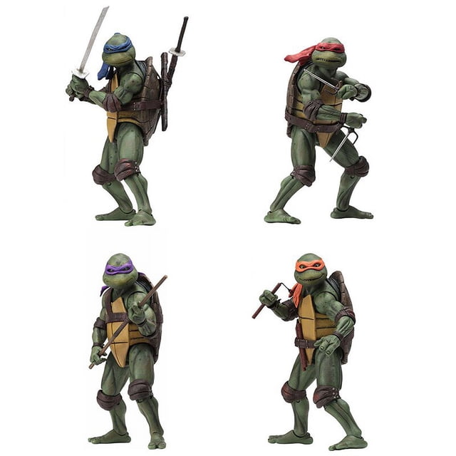 Figuras móviles de Tortugas Ninja Mutantes adolescentes SHF, Leonardo Raphael, Donatello, Anime de PVC, juguetes de modelos de colección TMNT Fivean unisex