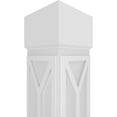 thumbnail image 4 of Ekena Millwork 10"W x 8'H Craftsman Classic Square Non-Tapered San Carlos Mission Style Fretwork Column w/ Standard Capital & Standard Base, 4 of 8