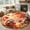 Orange, variant on Area Rug 4x6 Ft, Fall Forest Mushroom Non Slip Area Rugs for Bedroom, Orange Red Autumn Maple Leaf Watercolor Washable Low Pile Indoor Throw Carpet for Home Office Study Room Dining Room Nursery