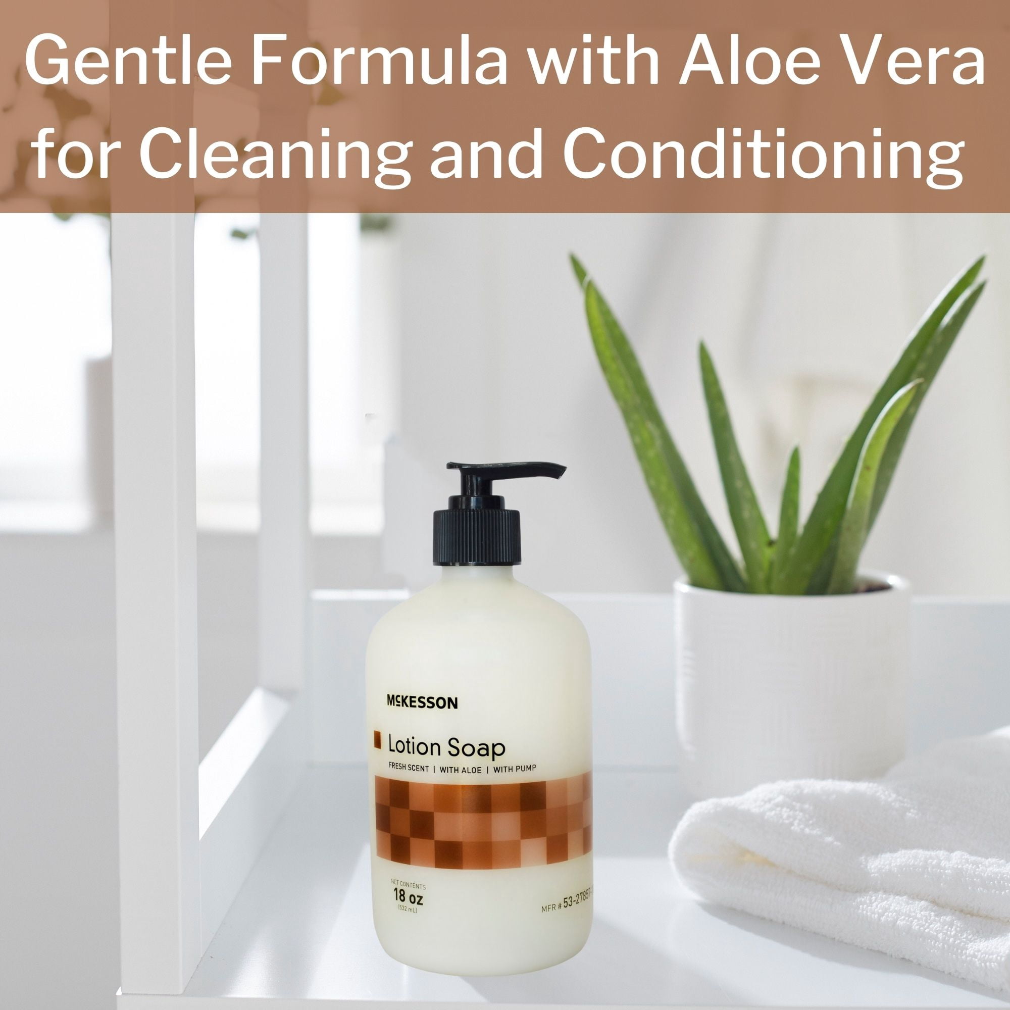 McKesson Lotion Hand Soap with Aloe - Gentle for Sensitive Skin
