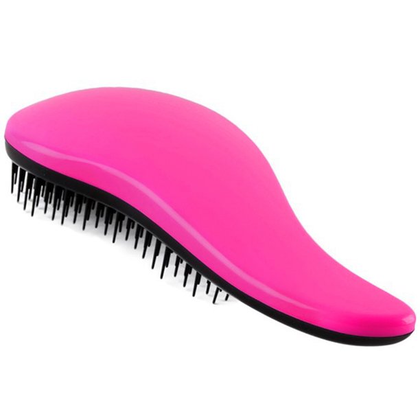 Seitruly Peine con mango mágico para mujer, 1 Uds., cepillo de pelo de masaje antiestático, cepillo de pelo de masaje para desenredar a los niños, Cuidado del cabello rosado Seitruly MR2356-06B