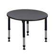 thumbnail image 1 of Regency TB42RNDGYAPBK Kee 42 in. Table de Classe Réglable en Hauteur Ronde Grise, 1 of 1