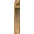 thumbnail image 2 of Ekena Millwork 8"W x 32"D x 44"H Thorton Rough Sawn Craftsman Outlooker, Western Red Cedar, 2 of 4