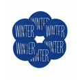 thumbnail image 7 of 15 Inch Round Placemats Set of 6, Winter Navy Blue Non Slip Heat Insulation PP Table Mats, Christmas Xmas Modern Minimalist Words Art Washable Place Mats for Kitchen Dining Party Table Decor, 7 of 7