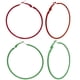 thumbnail image 1 of Pendientes de aro grandes de color caramelo coreano Pendientes de moda exagerados Joker para mujer Anillo grande de círculo europeo y americano, 1 of 5