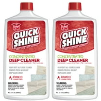 Quick Shine Concentrated Deep Floor Cleaner / Wax Remover 54oz (2 - 27oz Bottles) Pro-Level Cleaning