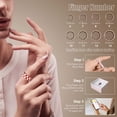 thumbnail image 4 of Vintage Checkerboard Design Health Tracking Ring, Suitable for Both Men and Women, 5ATM Waterproof, Activity/Sleep/Temperature Monitoring, Family Care Mode, Compatible with Android and iOS., 4 of 10