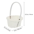 thumbnail image 2 of Basket Woven Gift Wicker Baskets Flower Mini Packing Candy Rattan Held Handheld Hand Vegetable Kids Girls Handle Picnic, 2 of 7