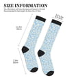 thumbnail image 2 of Lsque Floral Daisy Pattern Sport Compression Socks for Men & Women 15-20 mmHg Knee High Nurse Pregnant Running Medical and Travel Athletic, 2 of 6