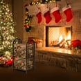 thumbnail image 4 of Gymax Fireplace Log Rack with 4 Tools Set Fireside Firewood Holders Indoor Outdoor, 4 of 10