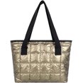 thumbnail image 1 of LHSHID Women Retro Nylon Tote Hanbag Large Quilted Cotton Down Hobo Shoulder Bag Purse, 1 of 3