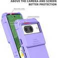 thumbnail image 3 of for Google Pixel 8 Phone Case with Tempered Glass Screen Protector Slide Camera Lens Kickstand Military-Grade Bumpers  Shockproof Protective Cover for Women Men Girls Purple, 3 of 7